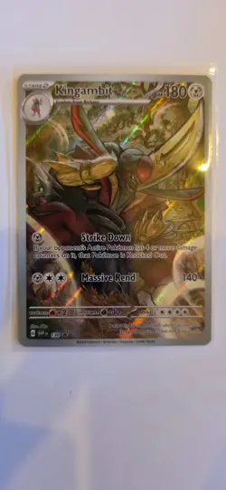 Pokemon Scarlet and Violet Black Star Promo Kingambit 130 NM - Image 1