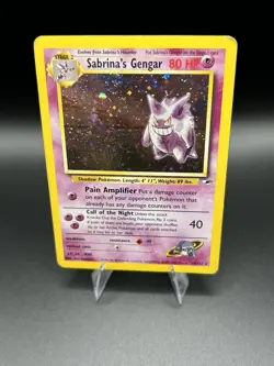 Pokemon Sabrina's Gengar 14/132 Gym Challenge Holo RARE w/SWIRL!!! - Image 4