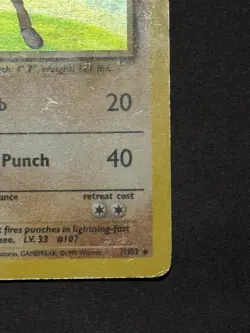 Pokemon TCG Hitmonchan Base Set 7/102 Holo - Image 4