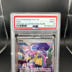 2024 Pokemon Paldean Fates Iono #237 SIR EN Graded PSA 9 - Image 2