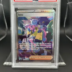 2024 Pokemon Paldean Fates Iono #237 SIR EN Graded PSA 9 - Image 3
