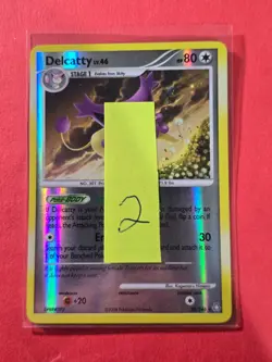 2008 Pokemon D and P Legends Awakened Reverse Foil #23 Delcatty, Rare, cd2 - Image 3