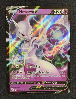 Carte Pokemon : Mewtwo V Ultra Rare 2022 Pokemon Go 030/078 NM 🇲🇫 - Image 1