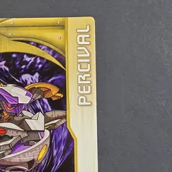 Bakugan Battle Brawler - Percival - Metal Gate Card - 11/48e - BA358a 2008 Gold - Image 4