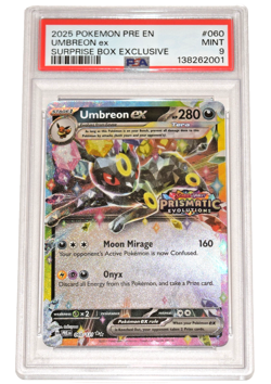 Pokemon Prismatic Evolutions ~ UMBREON ex ~ PSA 9 ~ Stamped Surprise Box 060 - Image 1