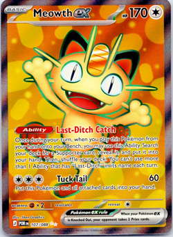 Pokemon Perfect Order Meowth EX 107/88 Ultra Rare Full Art - Image 1