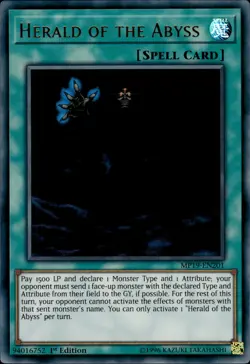 Herald Of The Abyss - Ultra Rare 1st Edition MP19-EN201 - NM - YuGiOh - Image 1