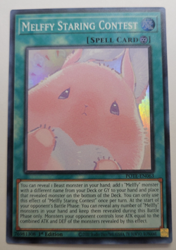 Yu-Gi-Oh Melffy Staring Contest Super Rare POTE-EN063 Nm 1st Ed - Image 1