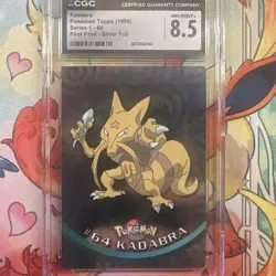 Lot of 9 Vintage (1999 - 2003) Pokemon Topps Cards. CGC Graded. - Image 1