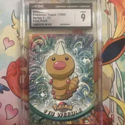 Lot of 9 Vintage (1999 - 2003) Pokemon Topps Cards. CGC Graded. - Image 3