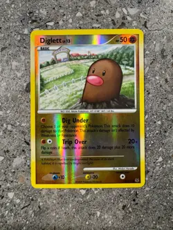 Pokemon TCG Cards Diglett 72/127 Platinum Reverse Holo LP - Image 1