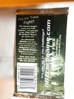 Dragon Ball Z Cell Games Saga Factory Sealed Booster Pack Foil Card 3rd Pack - Image 4