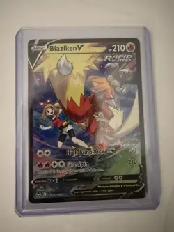 Blaziken V TG14/TG30 Ultra Rare Silver Tempest Pokemon Card - Image 1