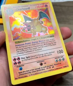 Charizard 4/102 Base Set Shadowless Holo Rare Pokemon TCG Card English - Image 2