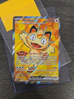 Meowth ex 107/088 Full Art POKEMON TCG Mega Evolution Perfect Order Near Mint - Image 1
