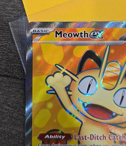 Meowth ex 107/088 Full Art POKEMON TCG Mega Evolution Perfect Order Near Mint - Image 2