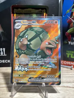 Pokemon TCG Golem EX 189/165 Scarlet & Violet 151 Full Art Secret Rare Card - Image 1