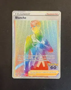 Pokemon Blanche 082/078 Rainbow Secret Rare Pokemon GO Near Mint - Image 1