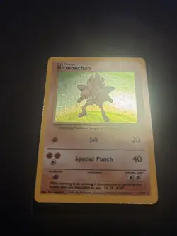 Hitmonchan Holo Rare 7/102 1999 Pokemon Base Set English WOTC NM - Image 2