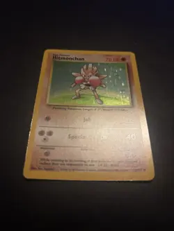 Hitmonchan Holo Rare 7/102 1999 Pokemon Base Set English WOTC NM - Image 3