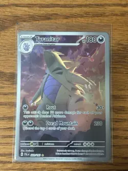 Pokemon Tyranitar 222/193 Paldea Evolved Illustration Rare Full Art Holo HP 180 - Image 1