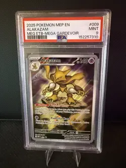 2025 Pokemon Alakazam #009 Black Star Promo Mega Evolution Gardevoir ETB Promo - Image 1