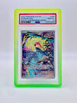 2023 POKEMON PARADOX RIFT POKEMON CENTER ETB PROMO SVP #065 SCREAM TAIL PSA 10 - Image 1