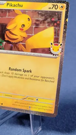 Pikachu 051/162 Pokemon Day 2026 Stamp Cosmos Holo Promo NM Mint 3 (See Pics) - Image 3