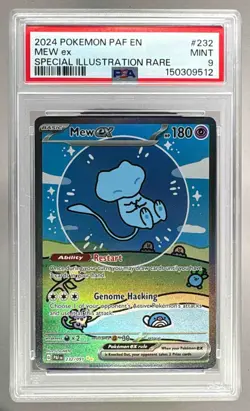 2024 Pokemon Paldean Fates 232 Mew ex PSA 9 150309512 - Image 1