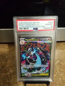 2025 Pokemon Mep En Mega Charizard X ex Ultra Premium Collection Psa 10 - Image 2