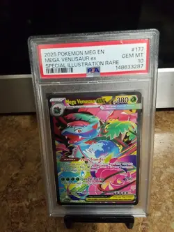 2025 Pokemon Meg En Mega Venusaur ex Special Illustration Rare Psa 10 - Image 1