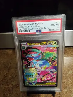 2025 Pokemon Meg En Mega Venusaur ex Special Illustration Rare Psa 10 - Image 2