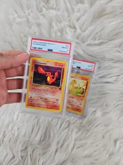 2 PSA 8 MINT 1999/2000 Pokemon Game Unlimited Base Set Charmander #46 #50 Rocket - Image 5
