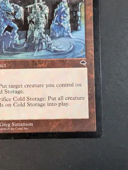 MTG - 1x Cold Storage - Tempest - MP - Vintage Artifact - Magic The Gathering - Image 4