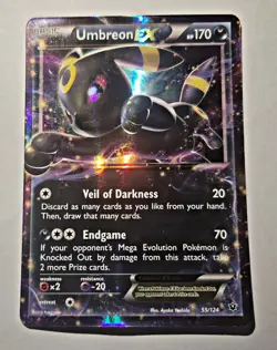 POKEMON TCG SINGLES| UMBREON EX 55/124 | XY FATES COLLIDE - Image 1