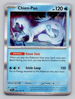 Holo Chien-Pao 056/191 Rare Surging Sparks Pokemon - Image 1