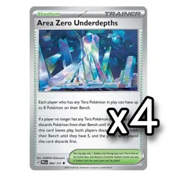 4x Area Zero Underdepths 094/131 x4 - Prismatic Evolutions - Pokemon - Playset - Image 1