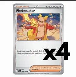4x Firebreather - 089/094 - ME02: Phantasmal Flames Pokemon Playset x4 - Image 1