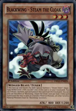 Blackwing - Steam The Cloak - Super Rare 1st Edition DRLG-EN028 - LP - YuGiOh - Image 1
