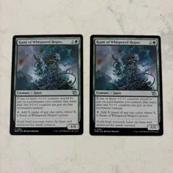 Magic the Gathering MTG Kami Of Whispered Hopes 2 Cards Pair - Image 1