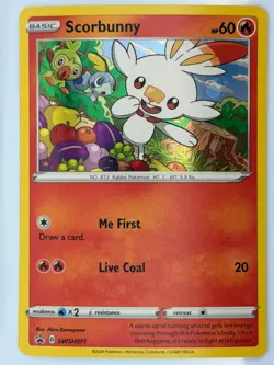Scorbunny Promo Holofoil SWSH: Sword & Shield Promo Cards SWSH071 NM - Image 1