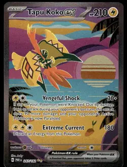 Pokemon Cards Tapu Koko ex 247/182 Paradox Rift Special Illustration Rare NM - Image 1