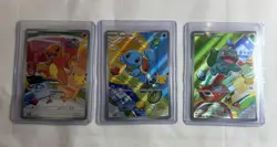 Pokemon TCG First Partner Illustration Collection Series 1 Kanto GEN 1 3x Cards - Image 1