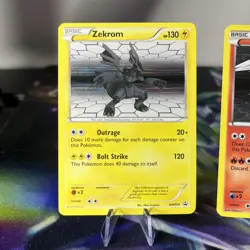 Pokemon Card TCG Reshiram 26/114 and Zekrom BW005 2011 LP - Image 2