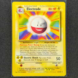 Electrode - 21/102 - Rare - Base Set - Pokemon Card - LP - Image 1
