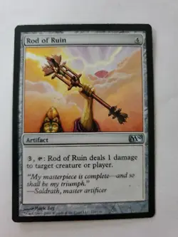 MTG Magic The Gathering Card Rod of Ruin Artifact M10 - Image 1