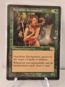 Magic The Gathering MTG Argothian Enchantress 234 SP Urza's Saga - Image 1