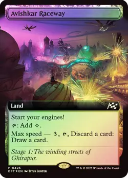 Avishkar Raceway Foil Extended Art Aetherdrift NM MTG - Image 1