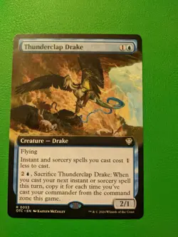 Thunderclap Drake (Extended Art) Commander: Outlaws of Thunder Junction Regular - Image 1