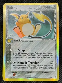 Pokemon TCG Raichu Delta Species 15/110 - Holon Phantoms - Holo Rare - Image 1